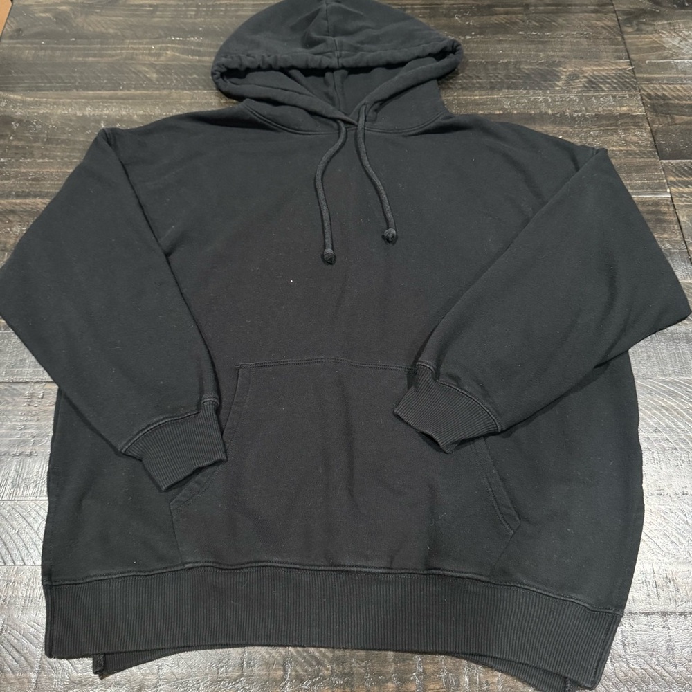 American Eagle Outfitters Classic Black Hoodie | Jegging Fit Size: M Oversized